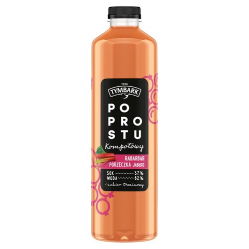 PO PROSTU Kompotowy rabarbar-porzeczka-jabłko Tymbark 1,25 l
